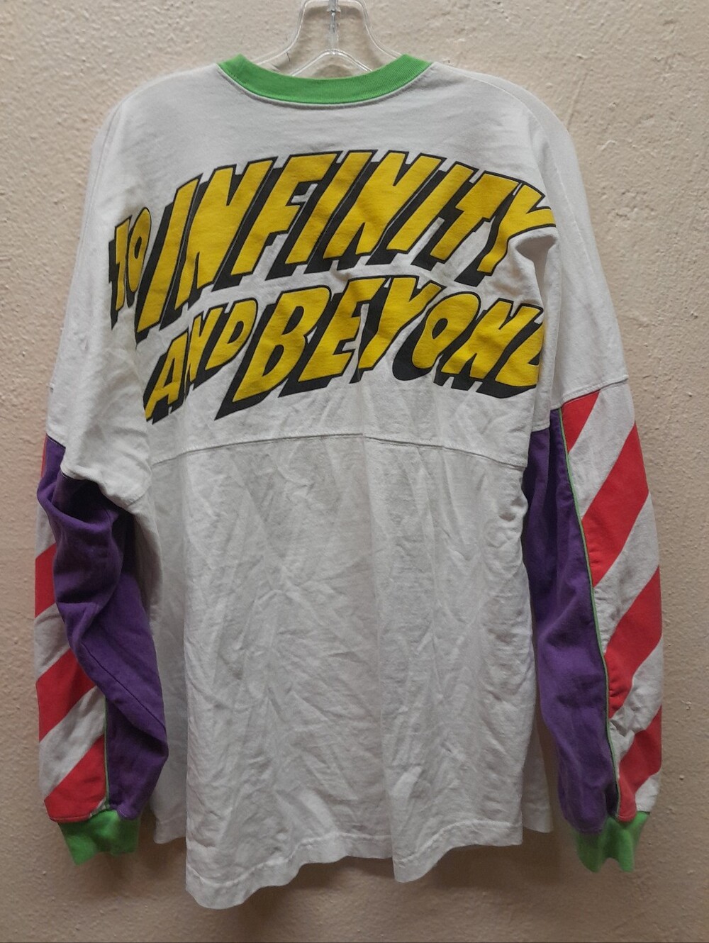 Disney Buzz Lightyear Space Ranger Toy Story Spirit Jersey Adult Size Large EUC
